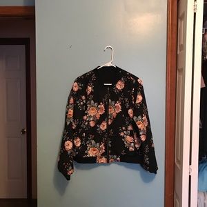 Floral Bomber Jacket